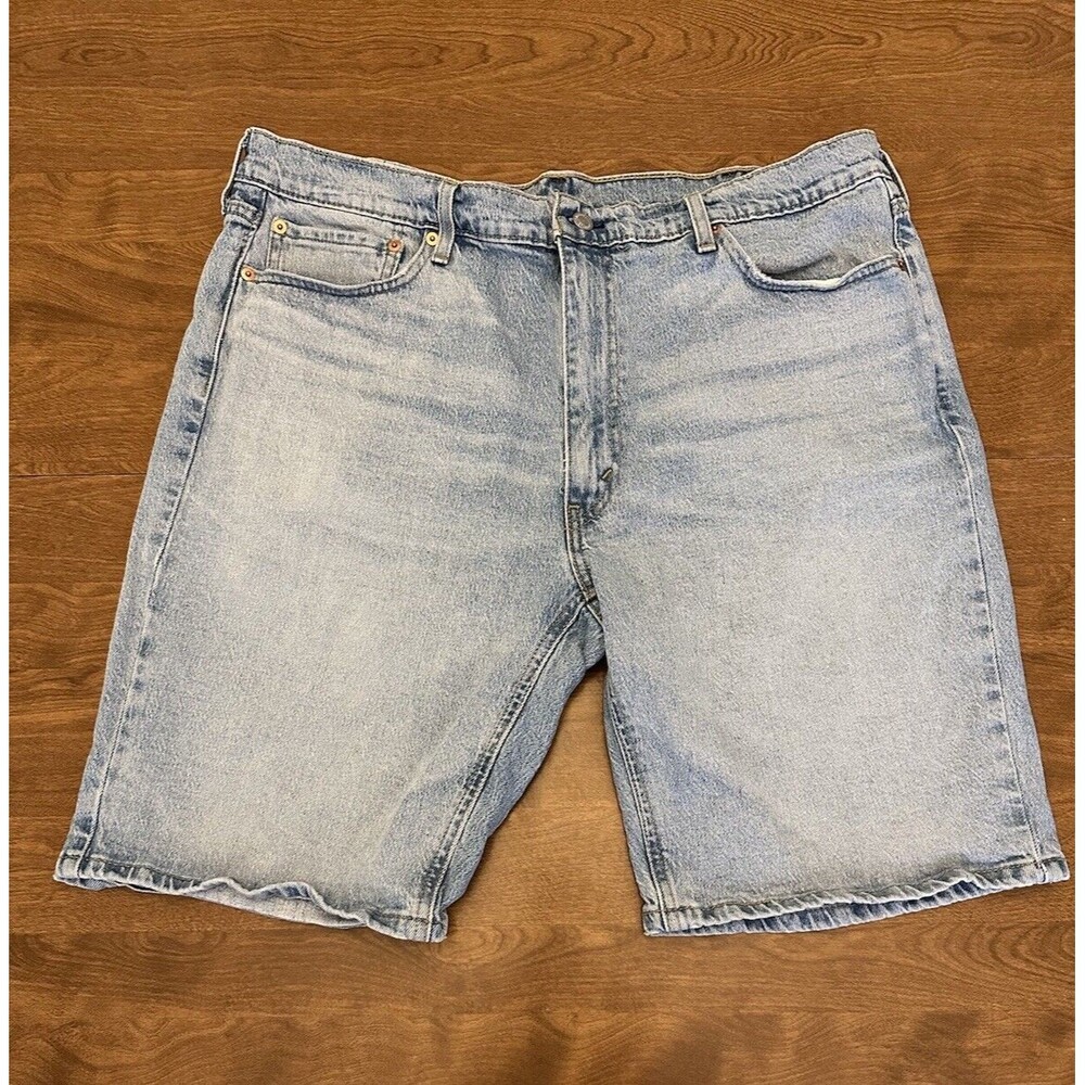 Levi's 541 Shorts Men’s 38 Blue Denim Cut Off  Flat Front Bermuda Jorts Adult